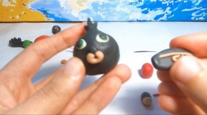 Лепим Кролик Бинг из пластилина. Мультик Бинг\Bing bunny