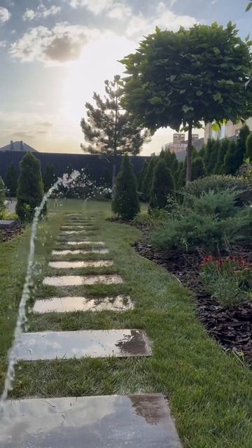 ГАЗОН,ПОШАГОВАЯ ДОРОЖКА🩵✨#катеринаагамалова #ландш? смотреть онлайн