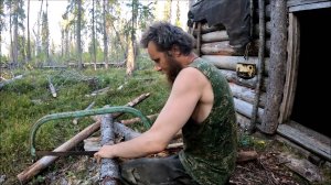 Ремонт в избушке. Болотное озеро-Рыбалка на спиннинг