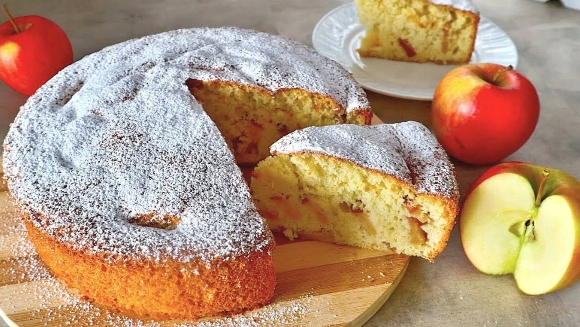 ШАРЛОТКА С ЯБЛОКАМИ рецепт смотреть онлайн