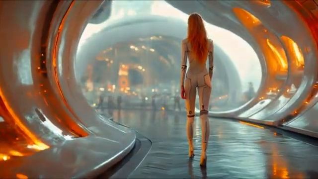 View from the Window. Future City. Beautiful AI ART , Photography and inspiring Music смотреть онлайн