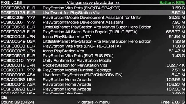 Установка PlayStation Mobile (PSM) игр на PS Vita