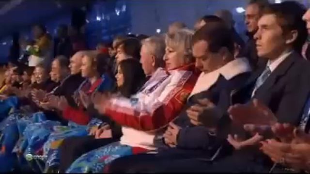 Приколы Сочи 2014 - спящий Медведев и олимпийские кольца! смотреть онлайн