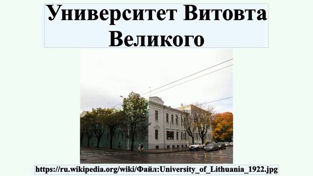 Университет Витовта Великого смотреть онлайн