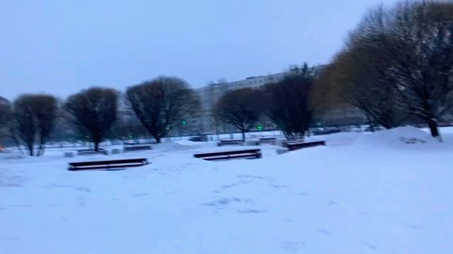 Снежок лети пошли прогуляемся утречком всем доброго утра 3.02.-3 прекрасная утренняя погодка смотреть онлайн