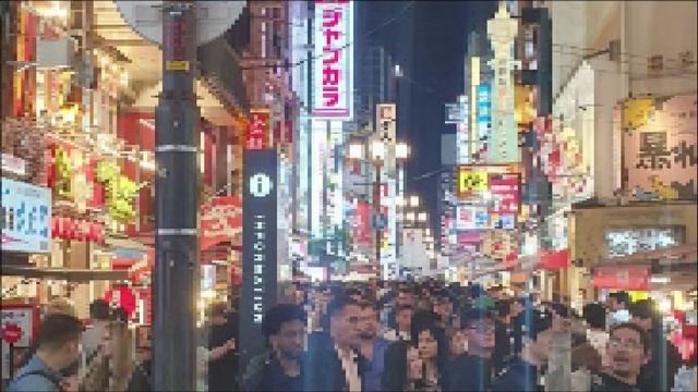 Япония, Осака: Ночной Дотонбори, как оживает улица!