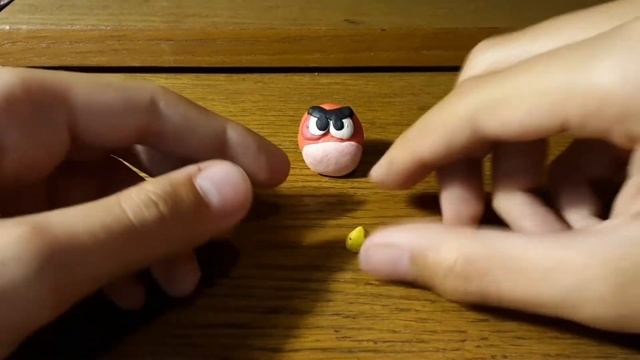 Энгри бердз из пластилина|Как слепить Рэда из игры Энгри бердз смотреть онлайн
