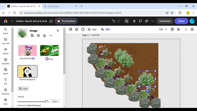 Планировка клумбы с бесплатной программой Adobe Express Online смотреть онлайн