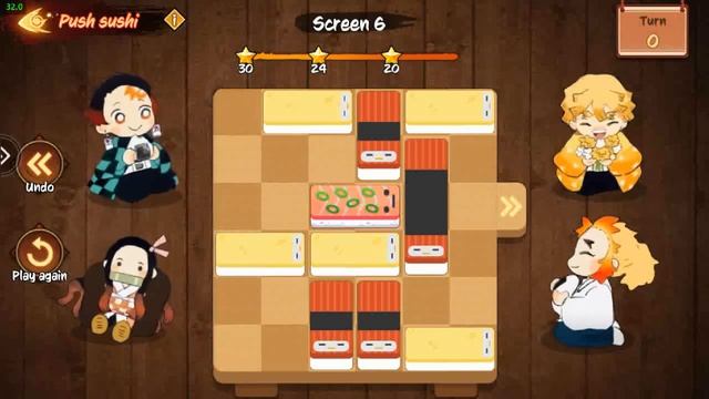 Push Sushi Demon Legend Hard Level 1-10 #гдемойактив #demonslayer #anime #kimetsunoyaiba #втоп