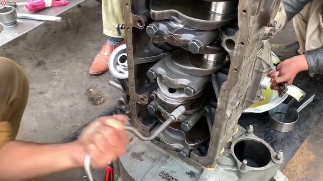 Сборка дизельного двигателя. смотреть онлайн