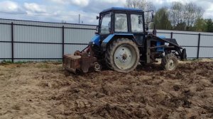 Обработка земли фрезой