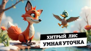 Хитрый лис и умная уточка 🦊✨ Мультфильм-сказка для детей👧