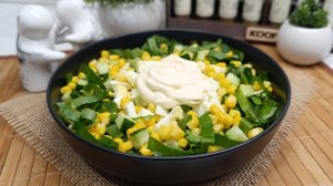 Салат из черемши. Вкусно и полезно.