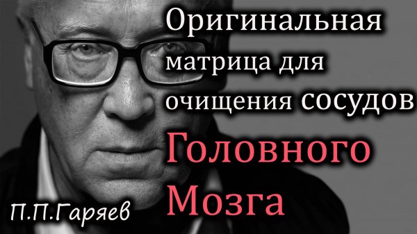 Оригинальная  матрица Гаряева для очищения сосудов головного мозга и улучшения кровообращения