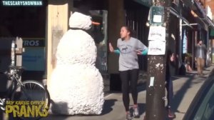 Пранк со снеговиком Prank Scary приколы Испуги
