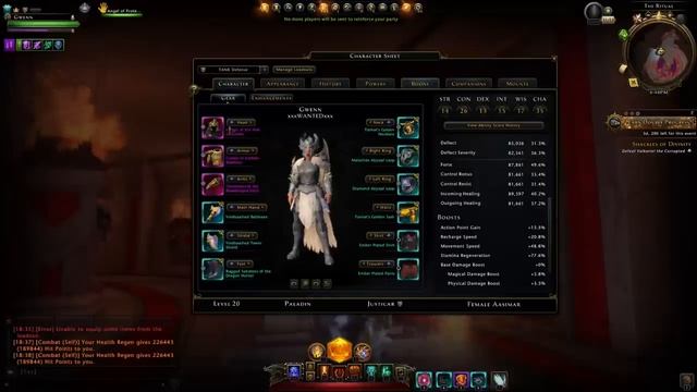 Neverwinter - Paladin Tank Build for Module 31 - Shackles of Divinity - Red Harvest