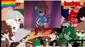 реакция персонажей голоса времени на лололошку 😘