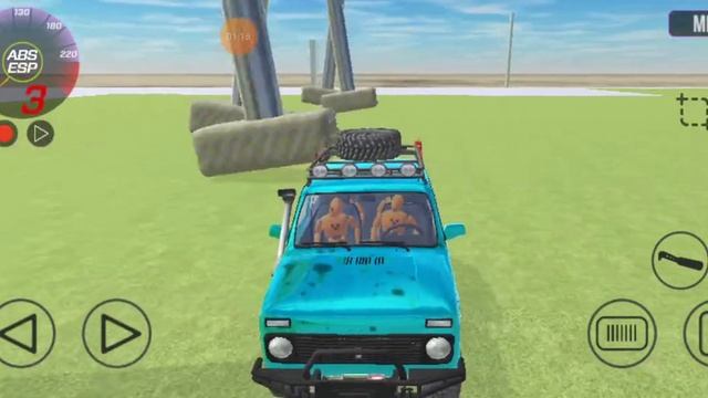 Делаю прикольную штуку с машиной на отбивные молотка в Ваз Кар Краш. #Ваз Кар Краш Тест Симулятор 2