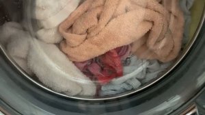 Стирка полотенец на LG: Хлопок Макс 60 1200об/мин (старт и процесс)