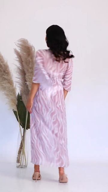 Туника пляжная женская "Розовая зебра" смотреть онлайн