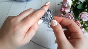 Американская резинка спицами/ Американская резинка по кругу /Узор спицами #15