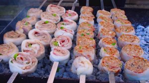 Шашлык из баранины и говядины в жировой сетке. Рецепт от Жоржа