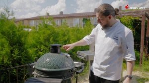 Пикантная курочка-гриль на керамическом гриле!