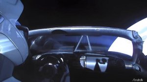 Мем Shooting Stars про Tesla в космосе
