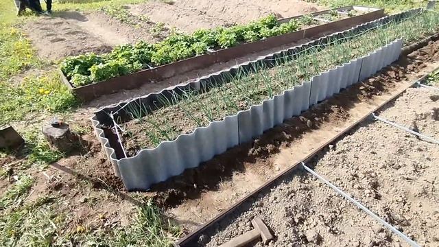 Как сделать грядки из старого шифера? Это не сложно!