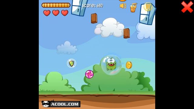 АМ НЯМ Поймай Конфетку / Om Nom catch the candy смотреть онлайн