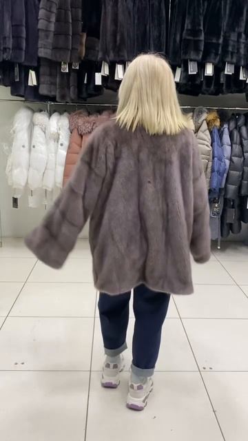 Норковый полушубок Большие размеры удобная посадка п? смотреть онлайн