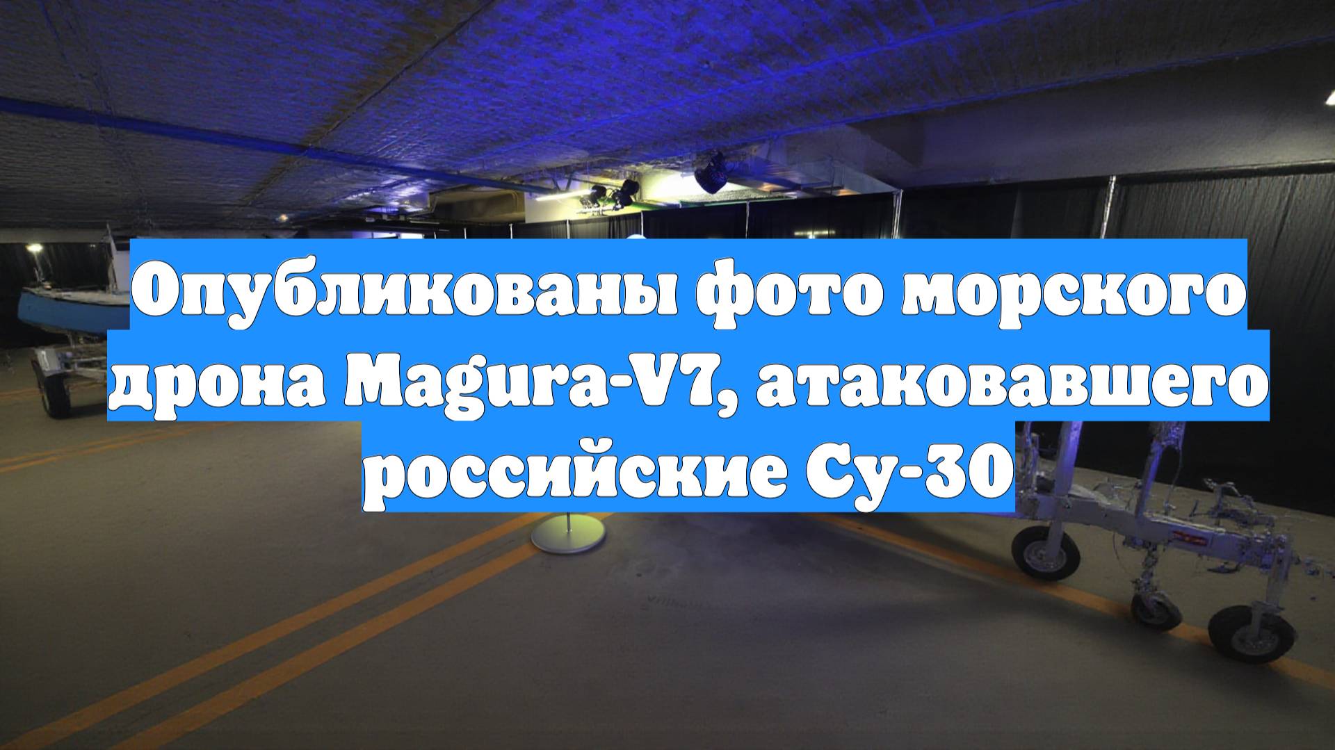 Опубликованы фото морского дрона Magura-V7, атаковавшего российские Су-30