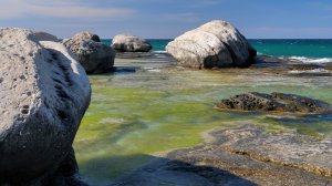 Каменистые пляжи Каспийского моря / ASMR / эпизод 2 / Звуки прибоя для медитации / 1 час