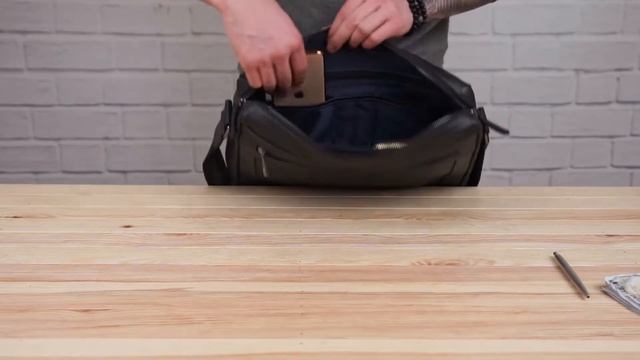 Обзор кожаной мужской сумки SHVIGEL 11244