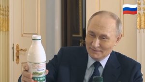 ВЛАДИМИР ПУТИН угостил кефиром ПАВЛА ЗАРУБИНА.