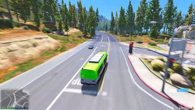 УШЕЛ ОТ ПОГОНИ НА БЕЗУМНОМ АВТОБУСЕ! ПОЛИЦЕЙСКИЕ ПОГОНИ В ГТА 5 ОНЛАЙН! GTA 5 ONLINE ПОГОНИ ВИДЕО! смотреть онлайн