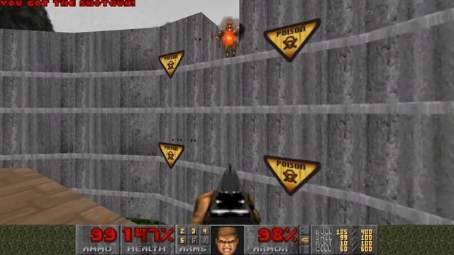 Прохождение Ultimate Doom E1M3 Toxin Refinery 100% UV смотреть онлайн