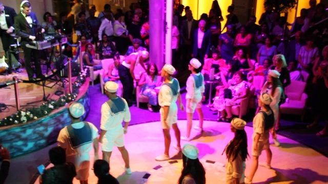 Лайнер Costa Victoria. Атриум Concore Plaza. Офицерская вечеринка. смотреть онлайн