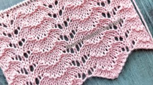 Очаровательный ажурный узор для вязания летнего топа, джемпера, палантина