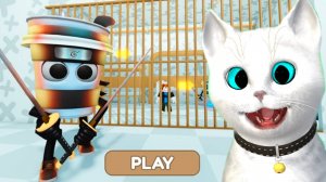 ПОБЕГ ОТ СУМАСШЕДШЕГО АССАСИНО КАПУЧИНО  В РОБЛОКС КОТЁНОК КРОНОС