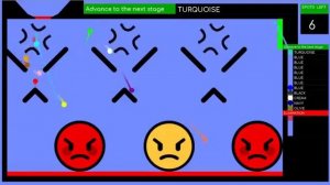 Гонка цветных шариков - трасса эмоций