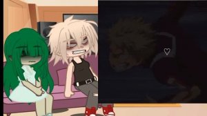 реакция на бакуго и изуку