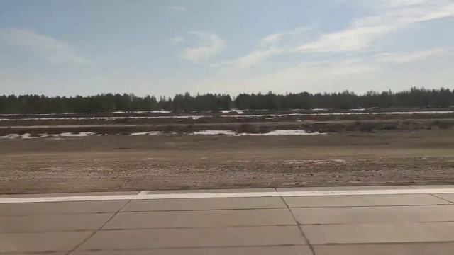 Взлет самолета. Рейс UT 446 Когалым – Москва. Video Of The Takeoff.