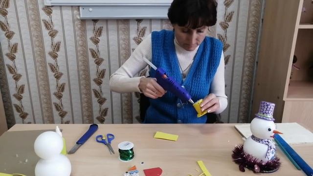 Новогодний снеговик. Лапшина Жанна Анатольевна