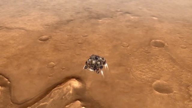 Анимация спуска Perseverance на поверхность Марса / Animation Of Th