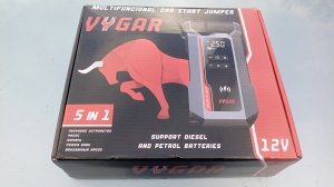 VYGAR Пусковое устройство с компрессором для автомобиля, обзор и сразу тестируем!