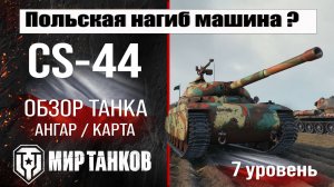 CS-44 обзор танка Польши | оборудование CS44 бронирование | перки ЦС-44 мир танков