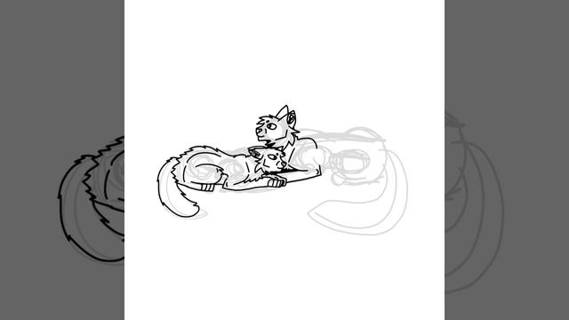 Арт (speedpaint) - Кровомультик и Ледошёрстка, (ShadowClanKB,в будущем Звёздное племя). смотреть онлайн