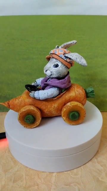 Заяц на морковомобиле от Д.Н.И. #ватныеигрушки # игрушкиотдни смотреть онлайн