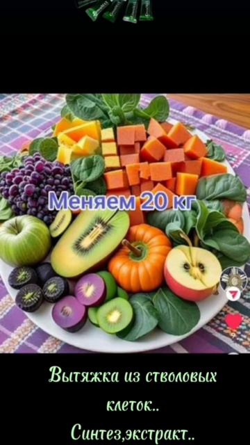 Вместо 20 кг овощей и фруктов - 12 гр клеточного питания # смотреть онлайн